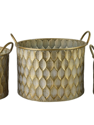 MARINA DARK Komplet 3 osłonek 33x33xh23/27x27xh20/23x23xh17cm