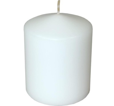 Świeca CLASSIC CANDLES Walec duży 7x7x17,5cm biała parafinowa