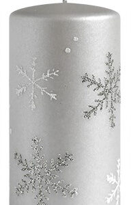 Świeca FROST walec mały 7x7x10cm parafinowa szara