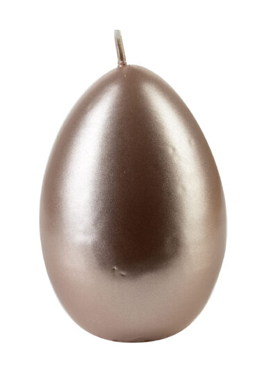 Świeca OPAL jajko duże 7x11cm rosegold