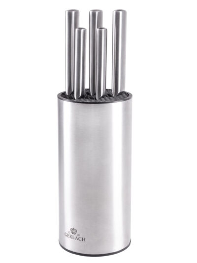 AMBIENT Komplet 5szt noży kuchennych w bloku stalowym