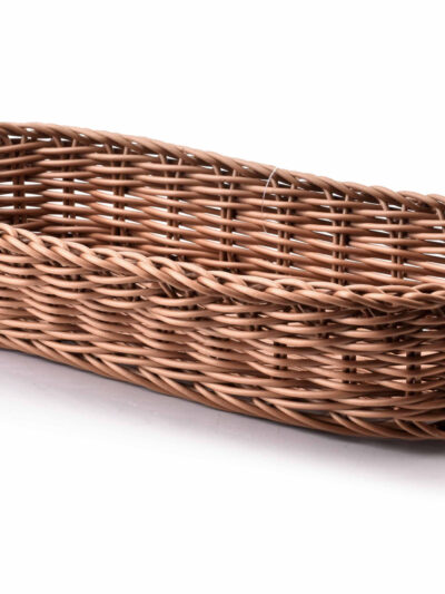 SINO Koszyk 27,5x11x5cm brąz polirattan
