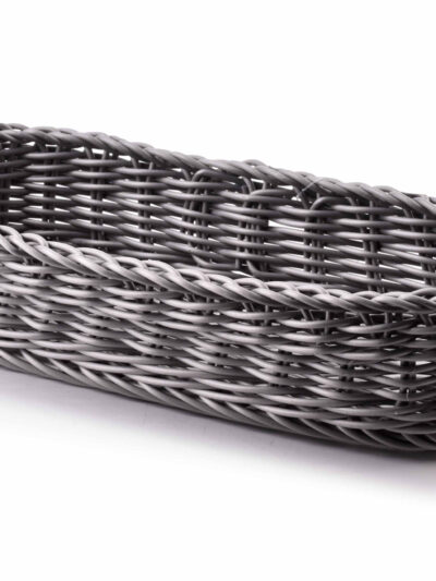 SINO Koszyk 27,5x11x5cm szary polirattan