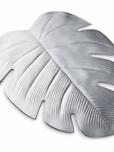 JUNGLE Mata stołowa 46x37cm srebrna