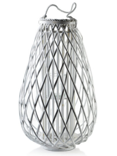 LUCIE WHITE Lampion 20x42x70 cm
