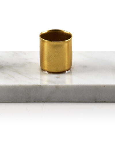 CEDRIC MARBLE Świecznik na 3 świece 20x6,5x4 cm