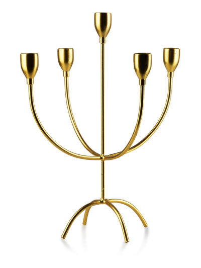 CEDRIC GOLD Świecznik 5-ramienny 25x16x32 cm