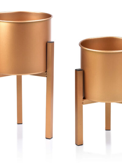 SWEN Komplet 2 osłonek na stojaku L:śr.24xH45 M:śr21xH34cm