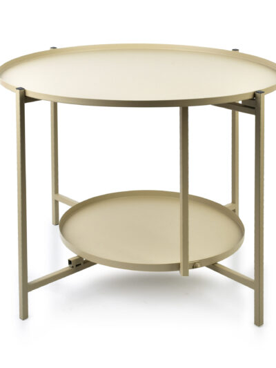 LUCAS BEIGE Stolik kawowy dwupoziomowy 60.5cmxh45cm