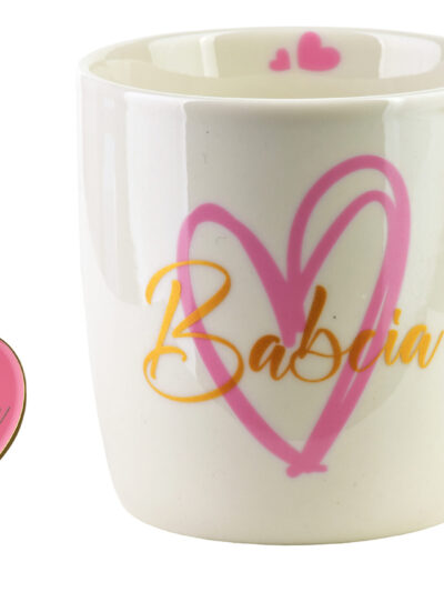 BABCIA Kubek z brelokiem 350ml 8,5x12x9cm
