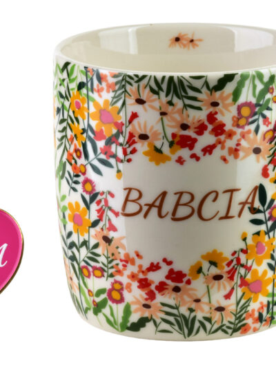BABCIA Kubek z brelokiem 350ml 8,5x12x9cm