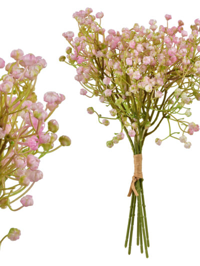 VIRIDIS Kwiat sztuczny Gipsówka pęczek x6 15x15x33 cm Aw25