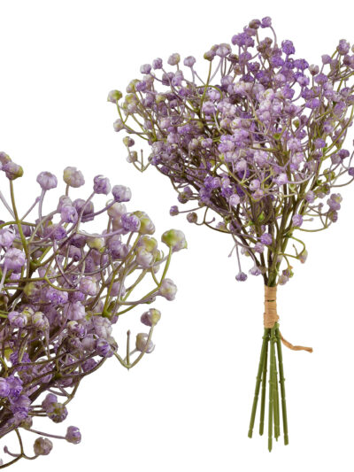 VIRIDIS Kwiat sztuczny Gipsówka pęczek x6 15x15x33 cm AW25