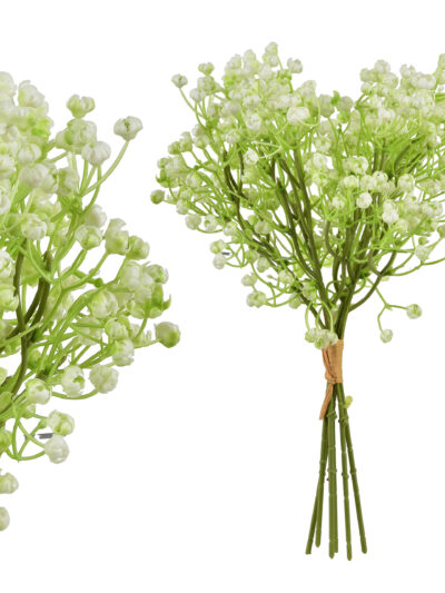 VIRIDIS Kwiat sztuczny Gipsówka pęczek x6 15x15x33 cm AW25