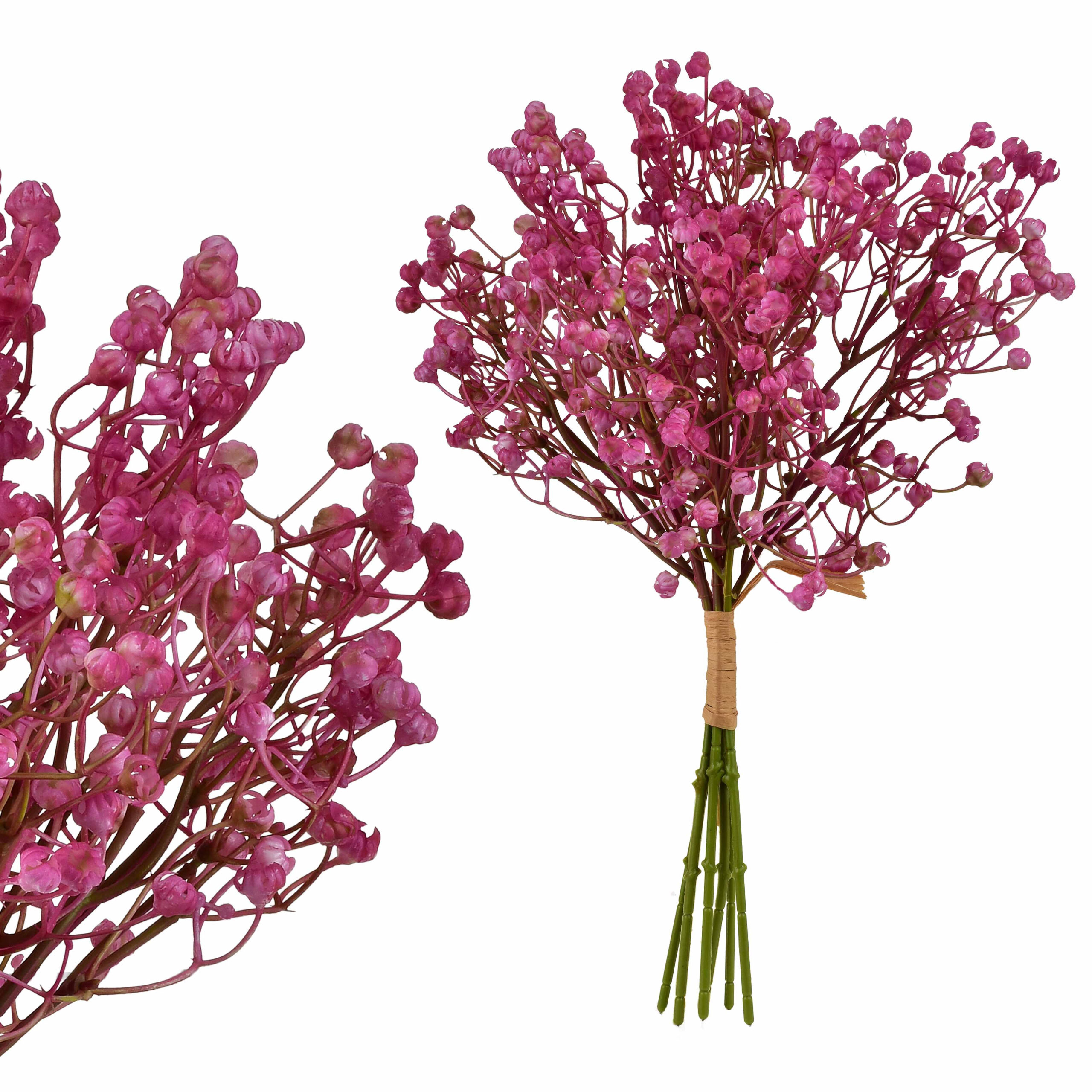 VIRIDIS Kwiat sztuczny Gipsówka pęczek x6 15x15x33 cm AW25