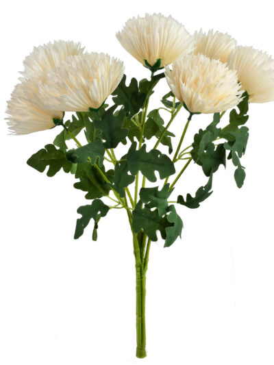 VIRIDIS Kwiat sztuczny Bukiet 7 Chryzantem 57 cm AW25