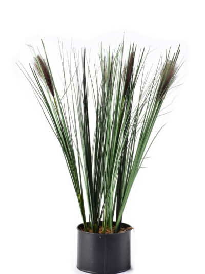 Kwiat Sztuczny 12,5xh54cm brązowo zielone kwiaty