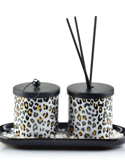 Dyfuzor zapachowy+świeca 23x9x9 cm PANTERA