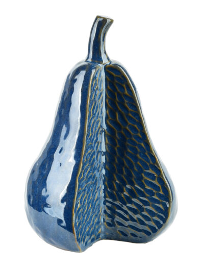 SAGGIO PEAR Figura 13,5x12x21 cm granatowa