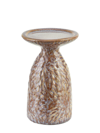 YARINE BEIGE Świecznik 10,5x8,5x16,5 cm