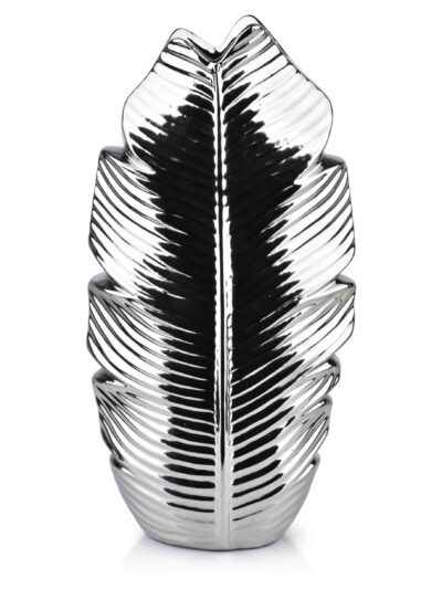 LEAF SILVER WAZON 7,5x17x35 cm
