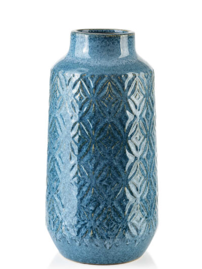 YARINE BLUE Wazon 8,5x8,5x31 cm