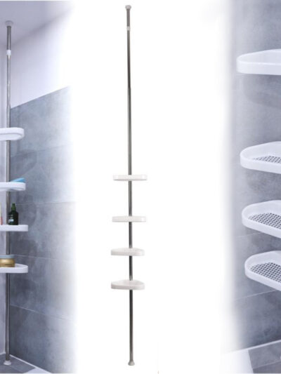 ZAC WHITE Półka Łazienkowa teleskopowa23x14x260 cm
