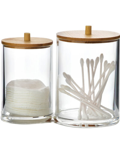 BEA Pojemnik na waciki 14x14x10,5 cmpodwójny