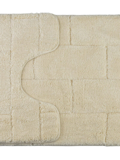 ZAC Komplet 2 Dywaników Łazienkowych 50x37cm 50x80cm kremowy