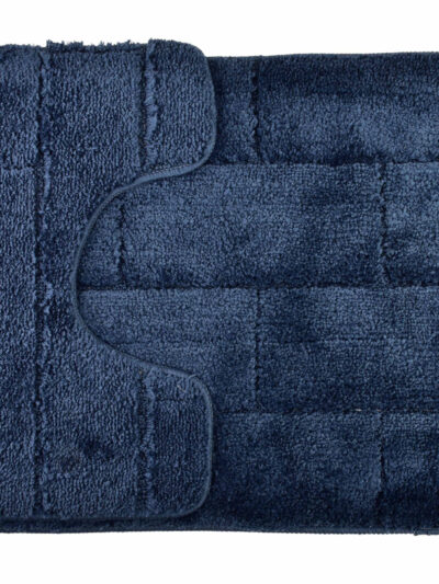 ZAC Komplet 2 Dywaników Łazienkowych 50x37cm 50x80cm granatowy