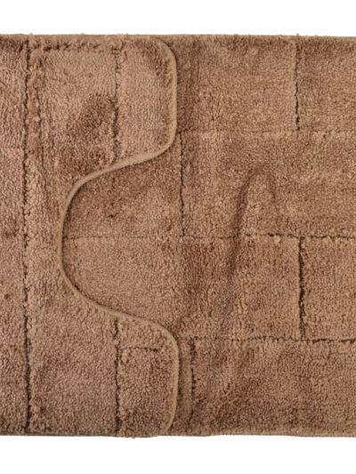 ZAC Komplet 2 Dywaników Łazienkowych 50x37cm 50x80cm brązowy