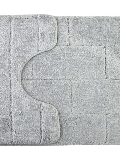 ZAC Komplet 2 Dywaników Łazienkowych 50x37cm 50x80cm jasny szary
