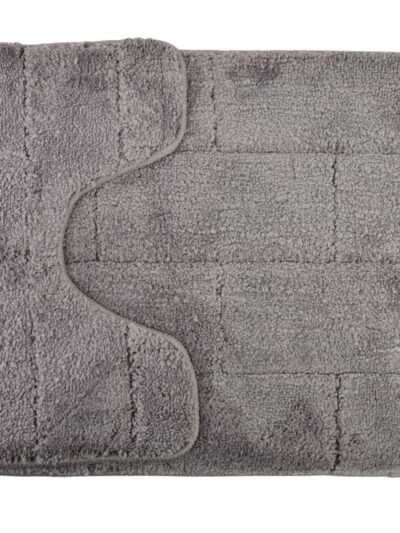 ZAC Komplet 2 Dywaników Łazienkowych 50x37cm 50x80cm szary