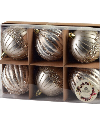 SANTA LILA Komplet 6 bombek