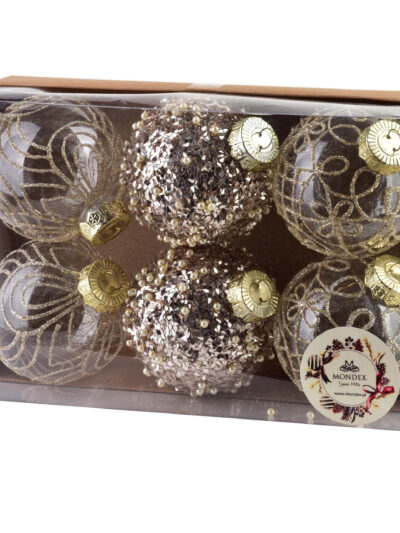 SANTA LILA Komplet 6 bombek