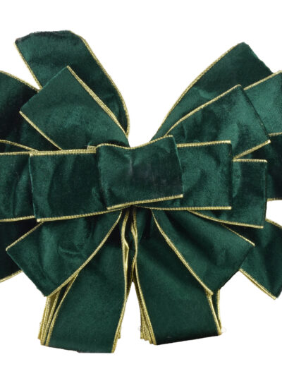 SANTA LILA Kokarda 32x130 cm zielony velvet