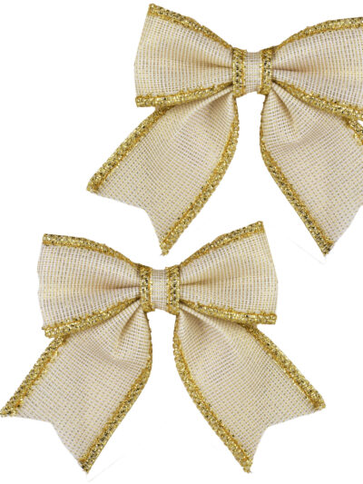 SANTA LILA komplet 2 Kokard 13x14 cm