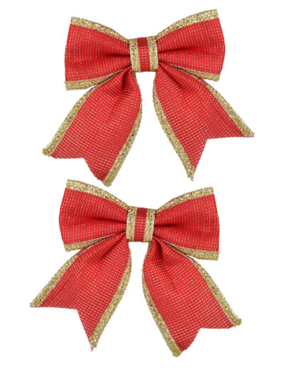 SANTA LILA komplet 2 Kokard 13x14 cm