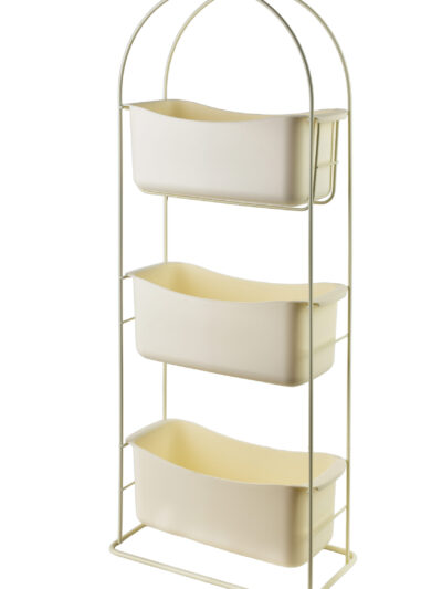DEA BEIGE Półka 3 poziomowa 27,5x13x73 cm