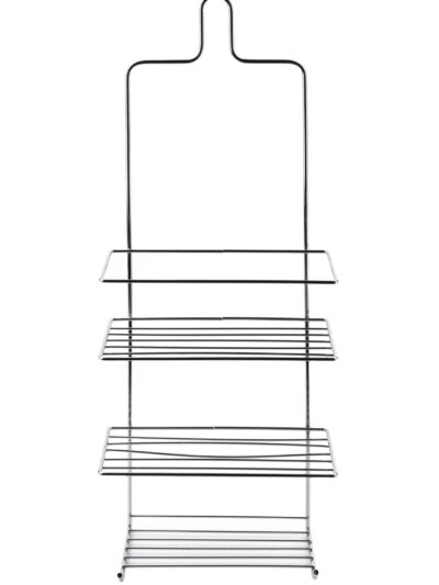 CARL SILVER Półka łazienkowa3 półki, 2 wieszaki 18,5x10x47,5 cm