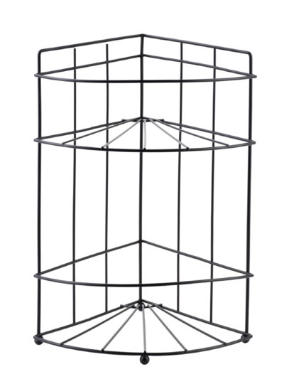 CARL BLACK Półka łazienkowa 2 półki 18,5x14x26 cm narożna