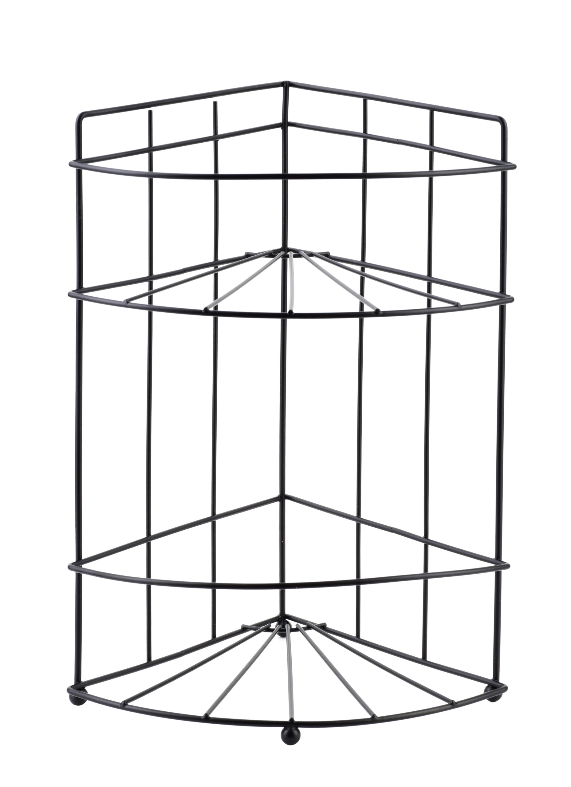 CARL BLACK Półka łazienkowa 2 półki 18,5x14x26 cm narożna