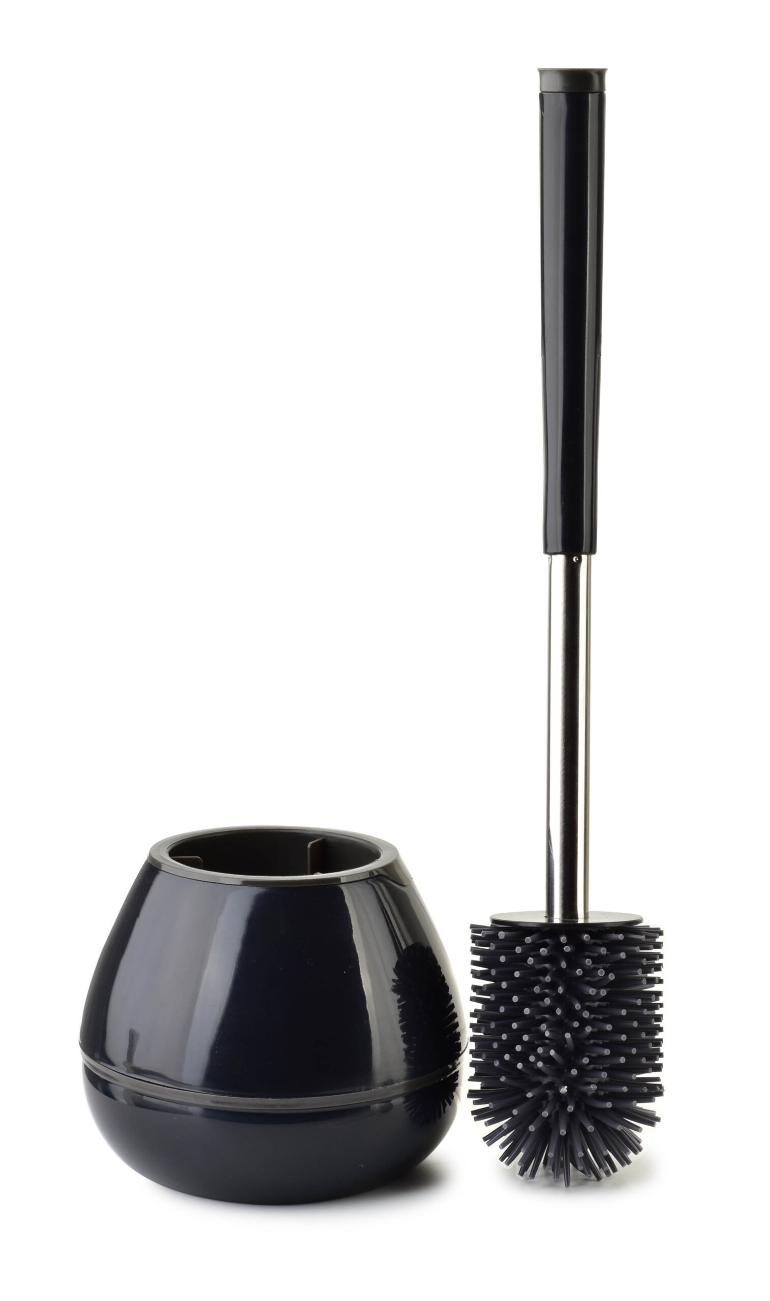 EDA SILICONE Szczotka WC czarna 14x42 cm TPR