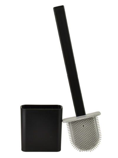 EDA SILICONE BLACK Szczotka WC czarna 10x4x36 cm TPR