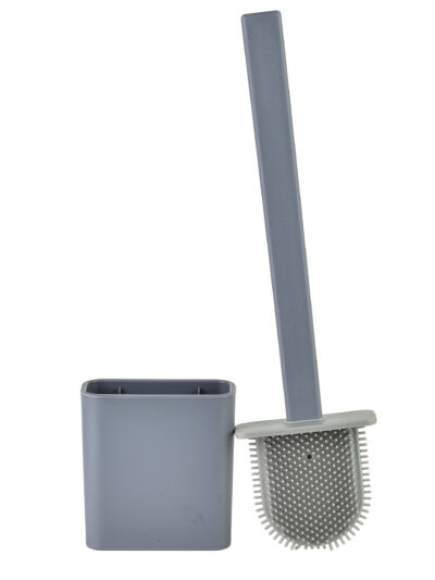 EDA SILICONE GREY Szczotka WC szara 10x4x36 cm TPR