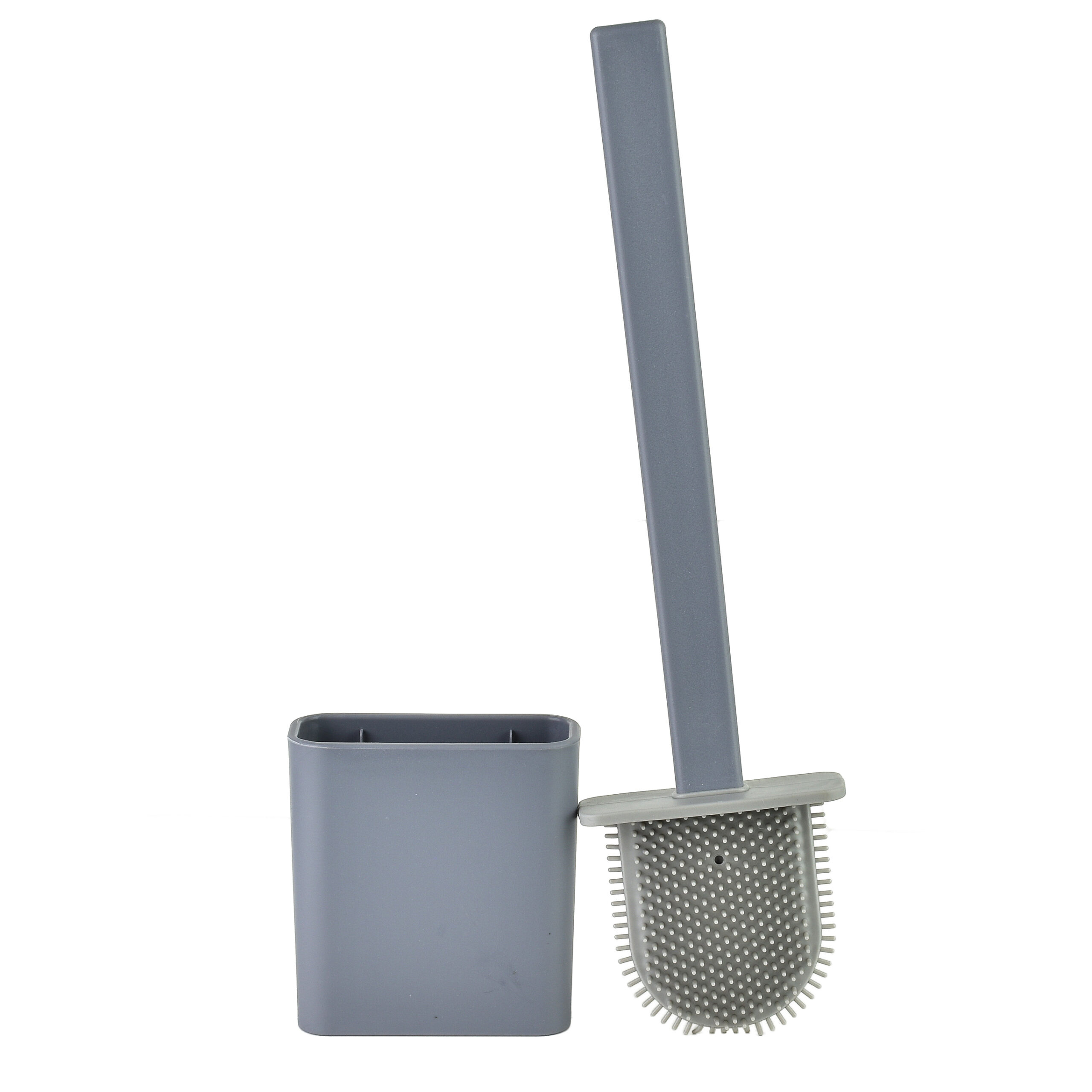 EDA SILICONE GREY Szczotka WC szara 10x4x36 cm TPR