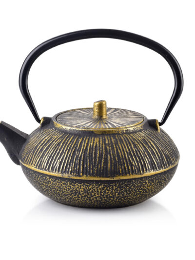 ALOR DZBANEK 800ml CZARNO ZŁOTY COOKINI 16x19x16 cm