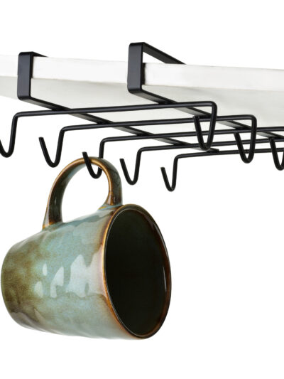 MODERN KITCHEN Wieszak podszafkowy na kubki 28,5x15,5x6 cm