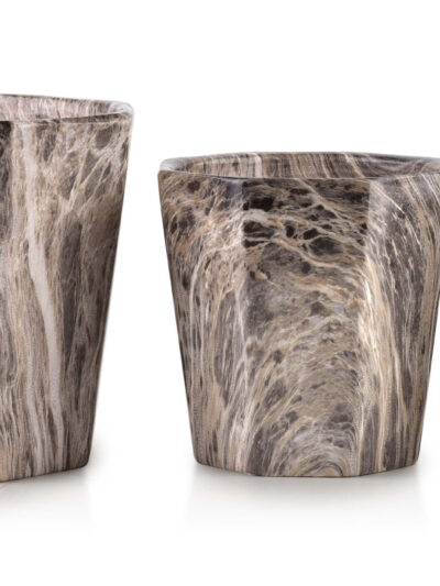 NEVA MARBLE KOMPLET 3 DONICZEK xL:16Xh14/L:12,5Xh12/M:8,5h9cm