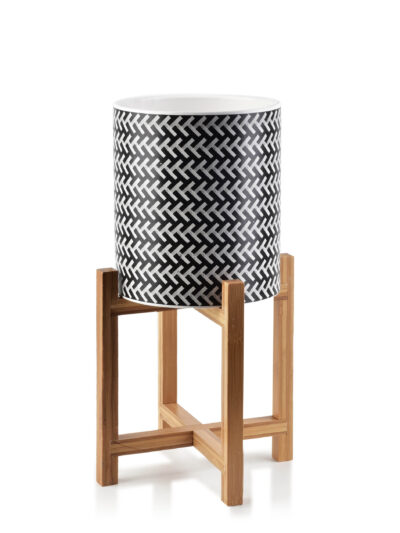 AVA BLACK DONICZKA 18x18x20 cm na stojaku